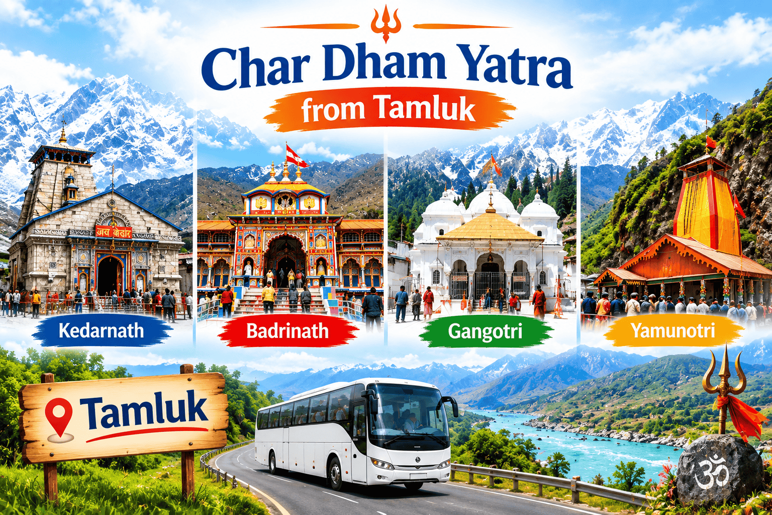 How to Plan Char Dham Yatra from Tamluk, West Bengal—Full Pilgrimage Planning Guide